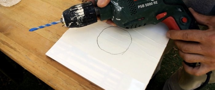 How to drill a tile under a socket box with a crown or a thin drill