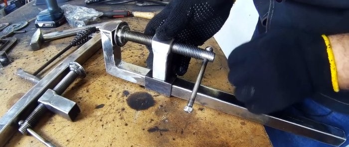 How to make a large clamp from a profile