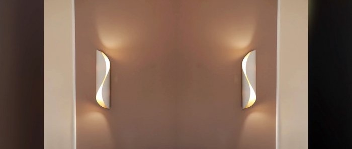 How to make beautiful sconces from PVC pipes for your home and save money