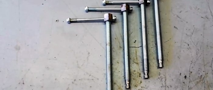 How to make simple long clamps from a profile