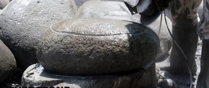 How to make a shell from a river boulder