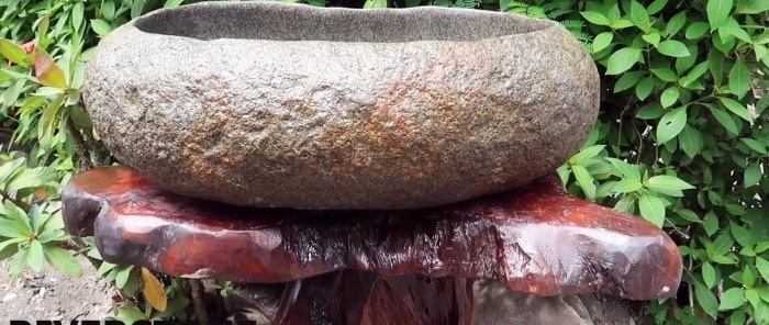 How to make a shell from a river boulder