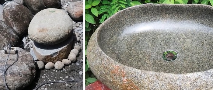 How to make a shell from a river boulder