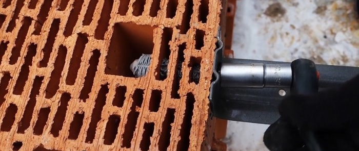 How to install a chemical anchor correctly