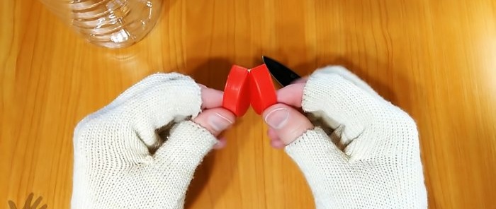 How to unravel a PET bottle onto a ribbon without a bottle cutter