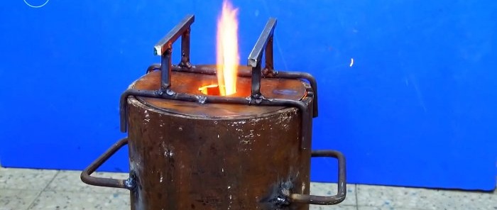 How to make a wood-burning turbo stove with your own hands