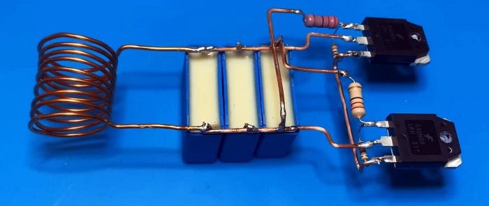 How to make a very simple transistor induction heater