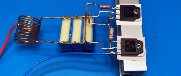 How to make a very simple transistor induction heater