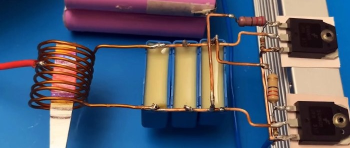 How to make a very simple transistor induction heater