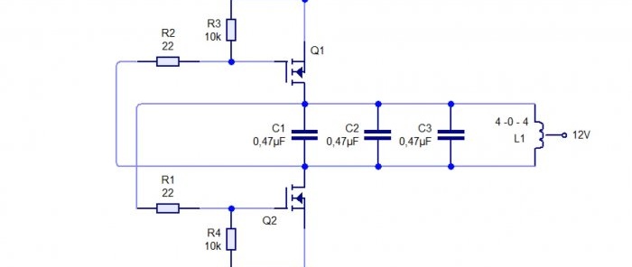 How to make a very simple transistor induction heater