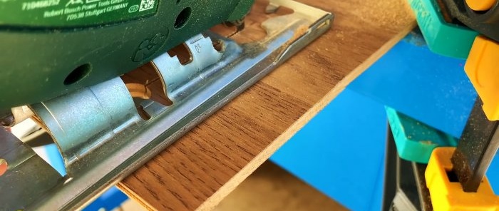 How to make a jig for absolutely straight cutting with a jigsaw