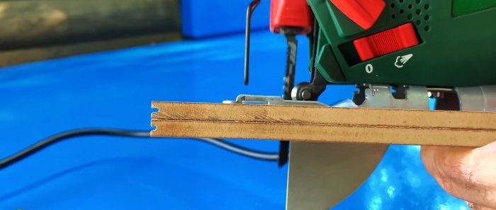 How to make a jig for absolutely straight cutting with a jigsaw