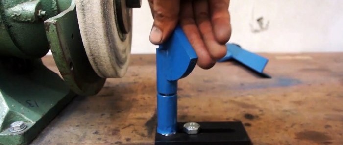 How to make a device for sharpening drills from simple materials