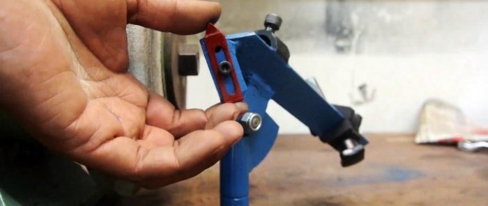 How to make a device for sharpening drills from simple materials