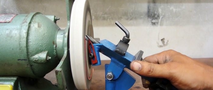 How to make a device for sharpening drills from simple materials