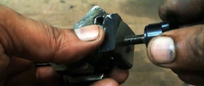 How to make a device for sharpening drills from simple materials