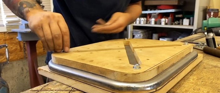 How to make stiffeners on a sheet of metal without a press