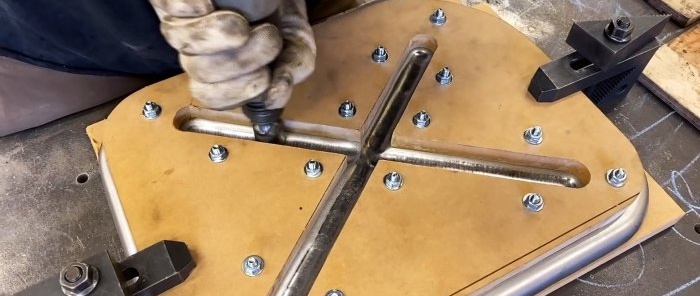 How to make stiffeners on a sheet of metal without a press