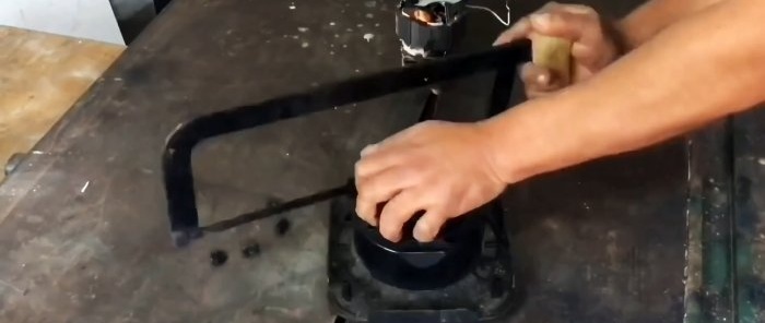 Paano gumawa ng isang hand router mula sa isang sirang blender