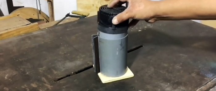 Paano gumawa ng isang hand router mula sa isang sirang blender