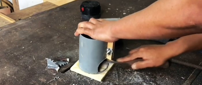 Paano gumawa ng isang hand router mula sa isang sirang blender