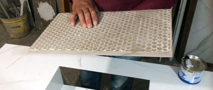 How to make a bathroom sink from ceramic tiles