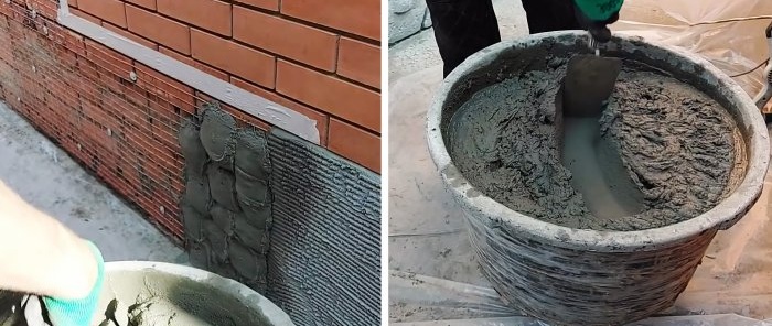 How to mix an obedient and durable cement mortar for finishing a facade in the autumn-spring period