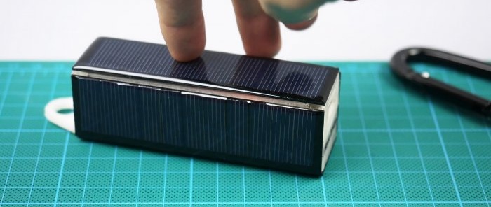 Assembling a miniature tourist power bank on solar panels