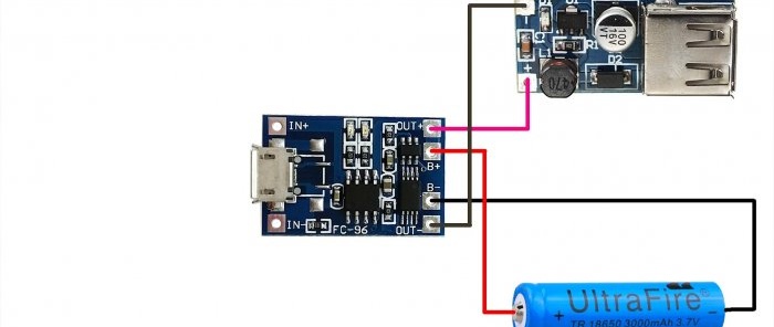 Assembling a miniature tourist power bank on solar panels