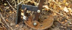 A device for uprooting seedlings and growths in the garden from car blocks