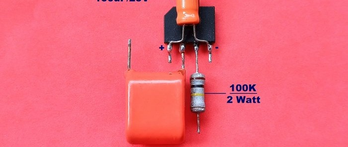 How to power a 15 V quartz watch mechanism from a 220 V network