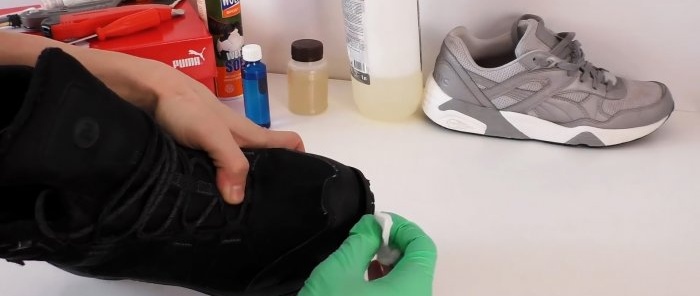 How and with what to reliably glue the sole of a shoe