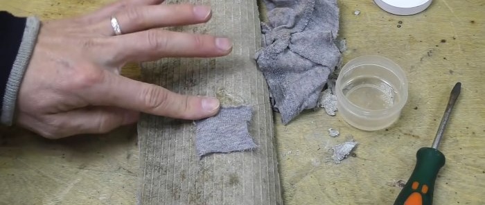 How to repair holes in slate using improvised means without dismantling