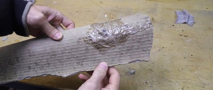 How to repair holes in slate using improvised means without dismantling