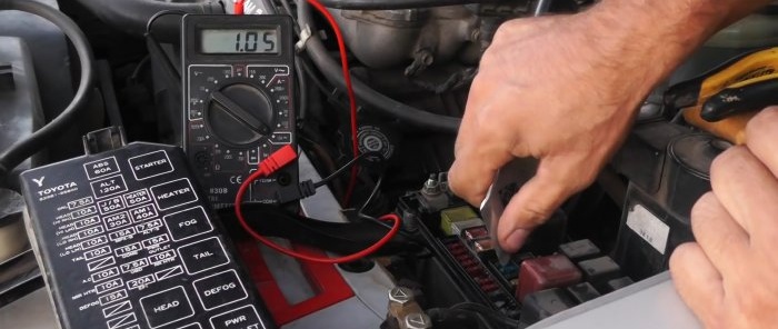 How to check for current leakage in a car and find its source