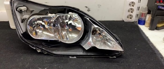 How to disassemble conventionally non-separable headlights