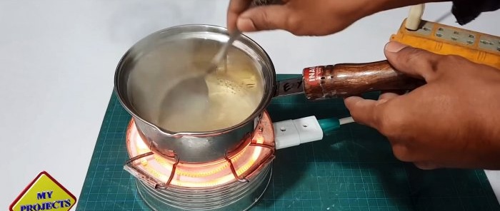 How to make a compact 1 kW electric stove