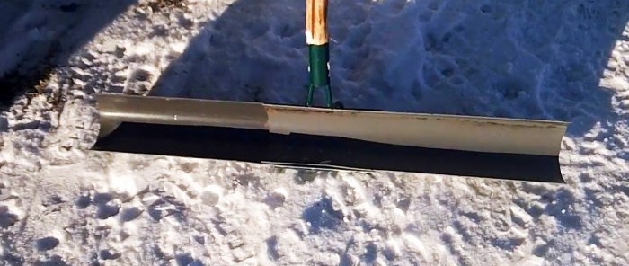 How to make a light rake for quick snow removal