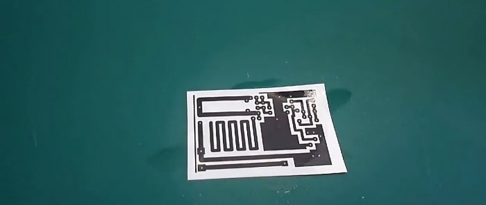 How to make a circuit board without heating iron and photoresist