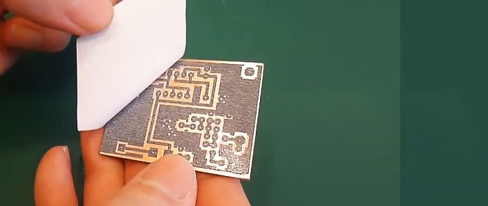 How to make a circuit board without heating iron and photoresist