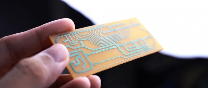 How to make a circuit board without heating iron and photoresist