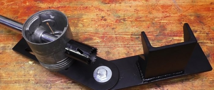 How to make a device for cutting pipe saddles from junk cars