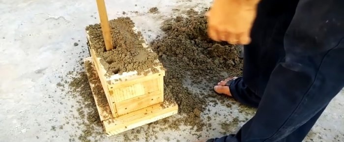 How to make a folding mold out of wood for making blocks