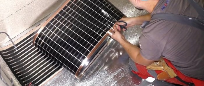 How to make a heated floor quickly and cheaply in 1 day without mixing the solution