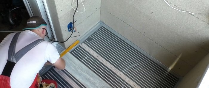 How to make a heated floor quickly and cheaply in 1 day without mixing the solution