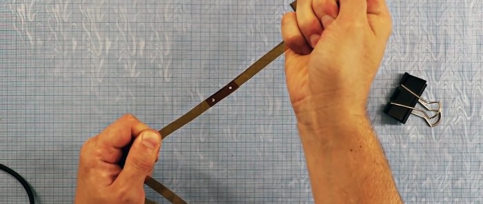 How to connect PET tape with a soldering iron