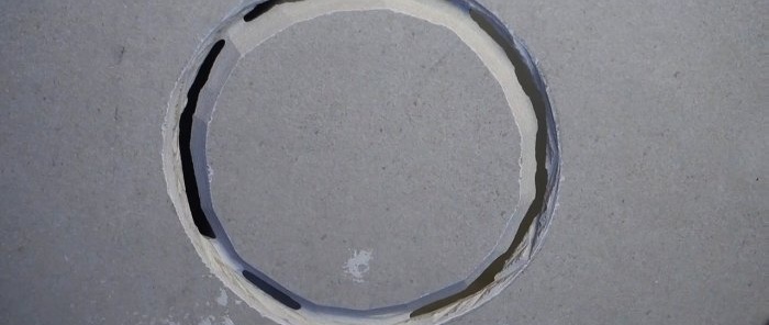 How to cut a large and even hole in ceramic tiles with a grinder