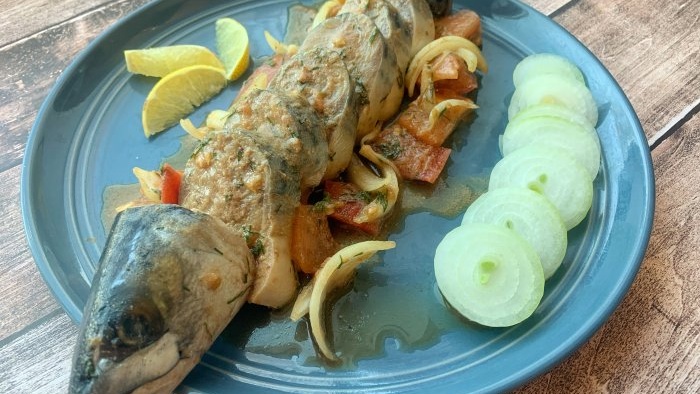 Mackerel in a fragrant marinade - an excellent snack in 2 hours