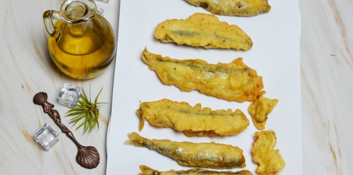 How to cook capelin in tempura batter