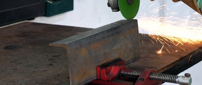 How to cheaply and quickly make a vice from profile remnants without welding